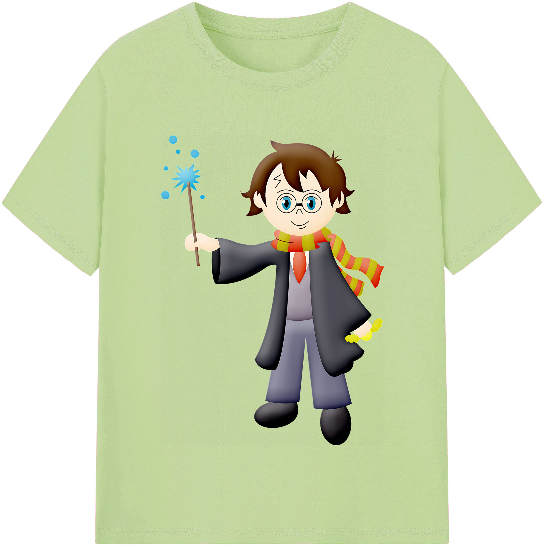 （画像用） Harry Potter ハリー・ポッターシリーズ 綿100％半袖Tシャツ（フロントプリント）